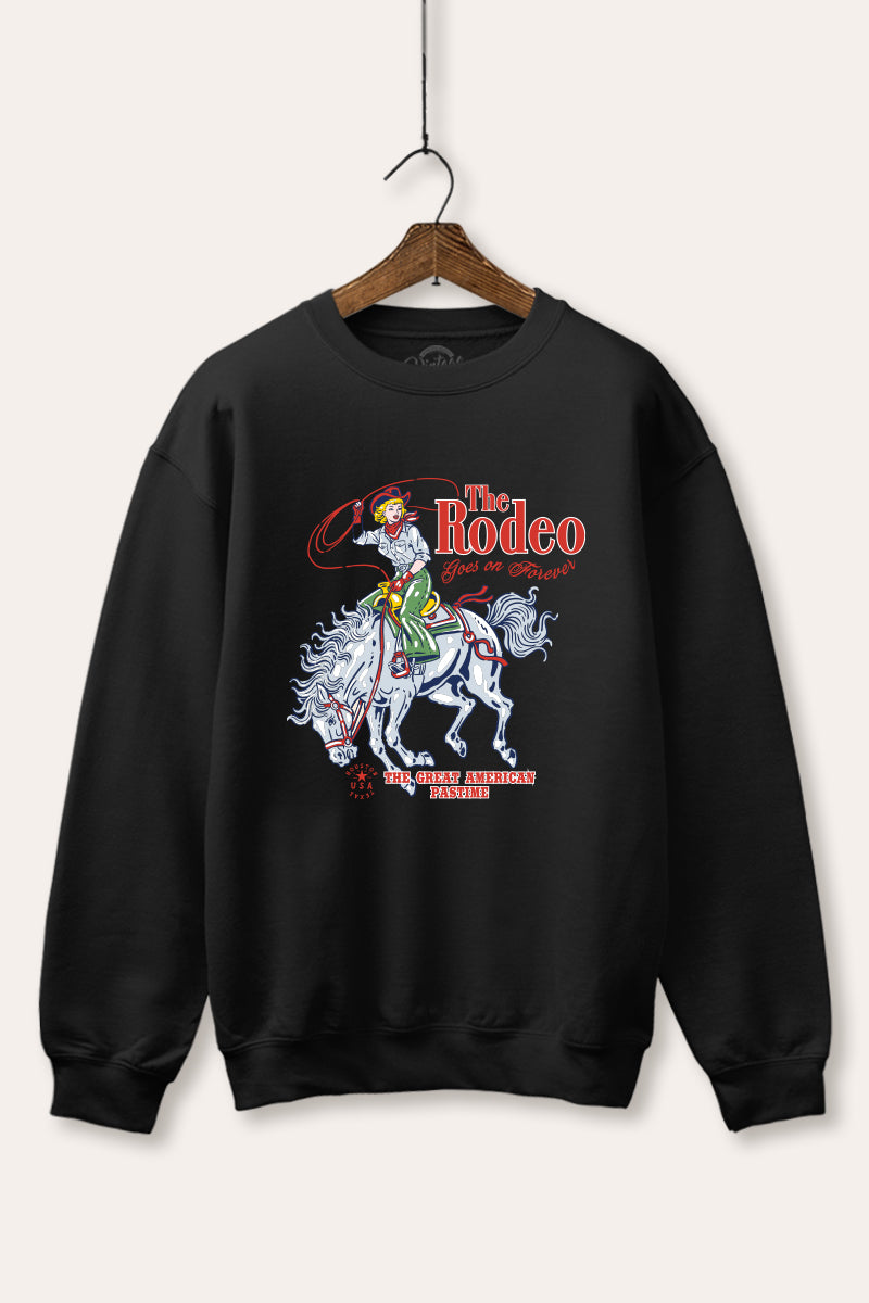 "the rodeo" graphic fleece sweatshirt