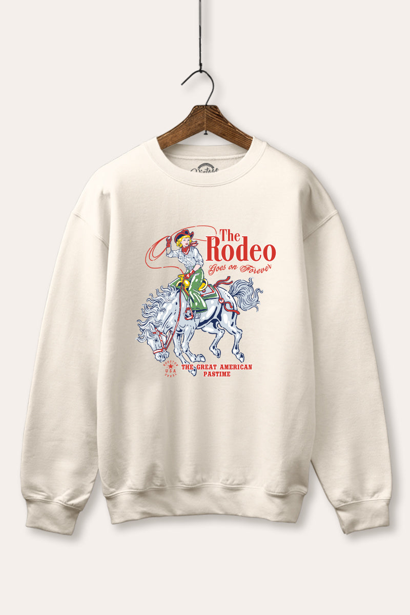 "the rodeo" graphic fleece sweatshirt