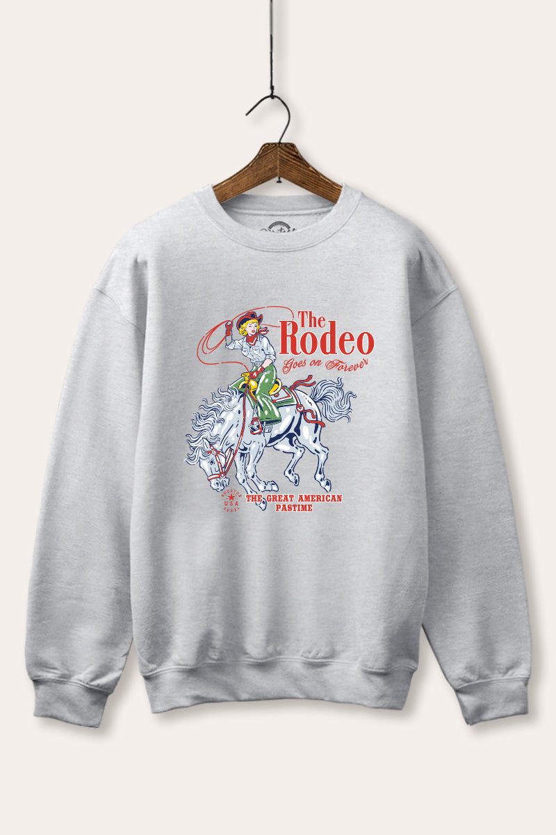 "the rodeo" graphic fleece sweatshirt