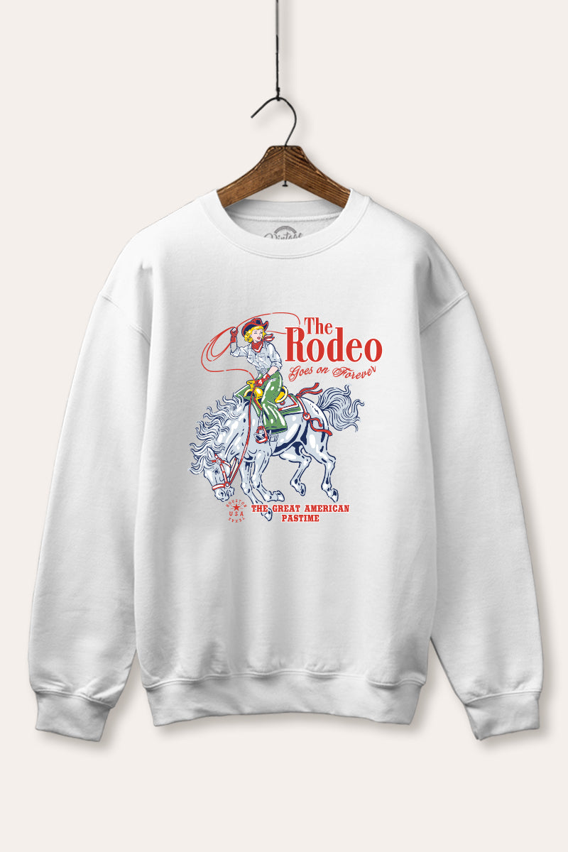 "the rodeo" graphic fleece sweatshirt
