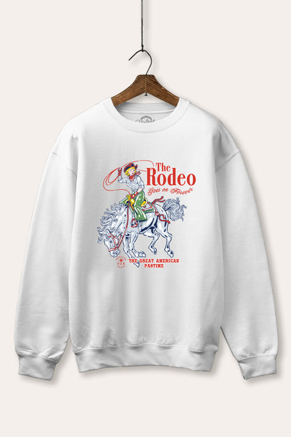 "the rodeo" graphic fleece sweatshirt