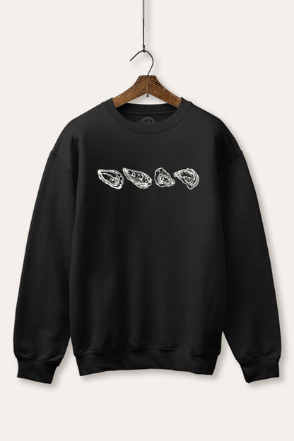 Oyster Coastal Graphic Fleece Sweatshirt