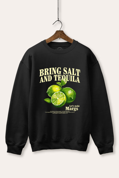 Salt Tequila & Margarita Graphic Fleece Sweatshirt