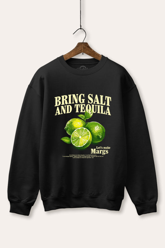Salt Tequila & Margarita Graphic Fleece Sweatshirt