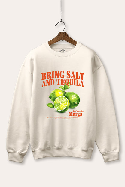 Salt Tequila & Margarita Graphic Fleece Sweatshirt