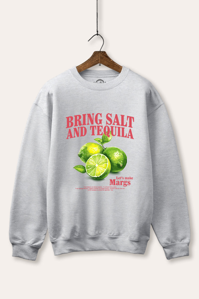 Salt Tequila & Margarita Graphic Fleece Sweatshirt