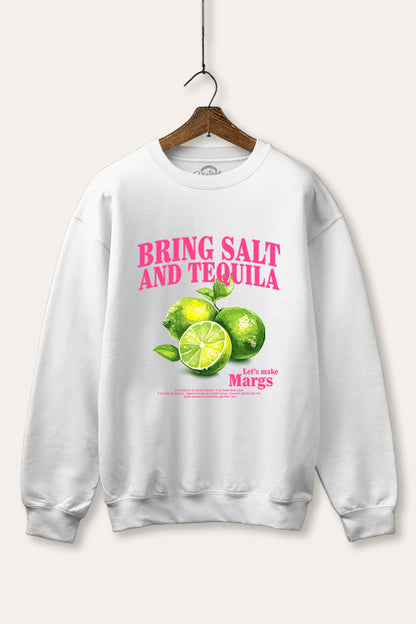 Salt Tequila & Margarita Graphic Fleece Sweatshirt