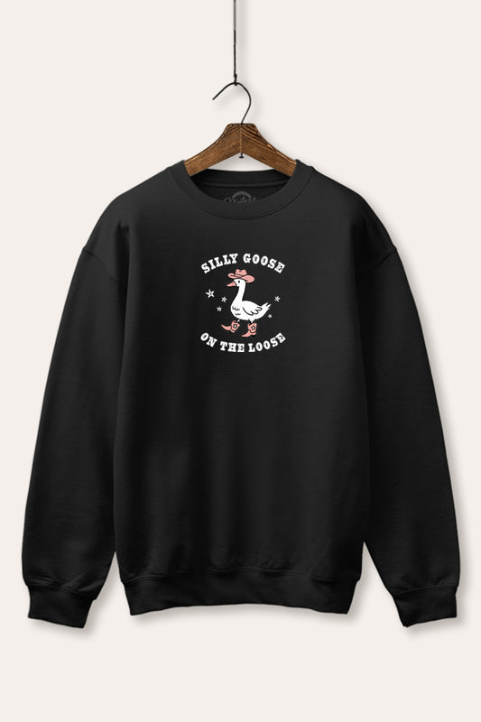 Silly Goose Western Graphic Fleece Sweatshirt
