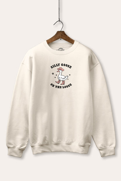 Silly Goose Western Graphic Fleece Sweatshirt