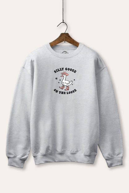 Silly Goose Western Graphic Fleece Sweatshirt