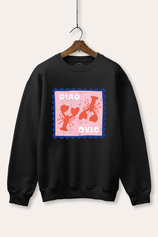 Ciao Lobster Graphic Fleece Sweatshirt