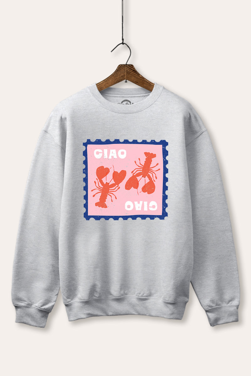 Ciao Lobster Graphic Fleece Sweatshirt