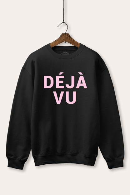 Deja vu Graphic Fleece Sweatshirt