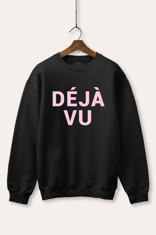 Deja vu Graphic Fleece Sweatshirt