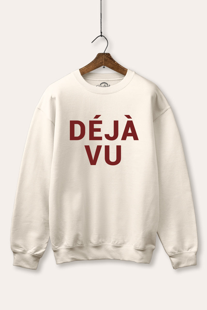 Deja vu Graphic Fleece Sweatshirt