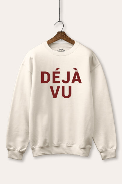 Deja vu Graphic Fleece Sweatshirt