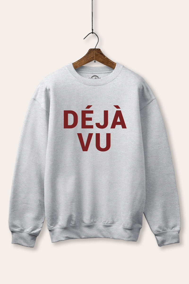 Deja vu Graphic Fleece Sweatshirt