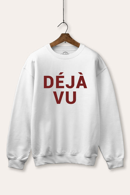 Deja vu Graphic Fleece Sweatshirt