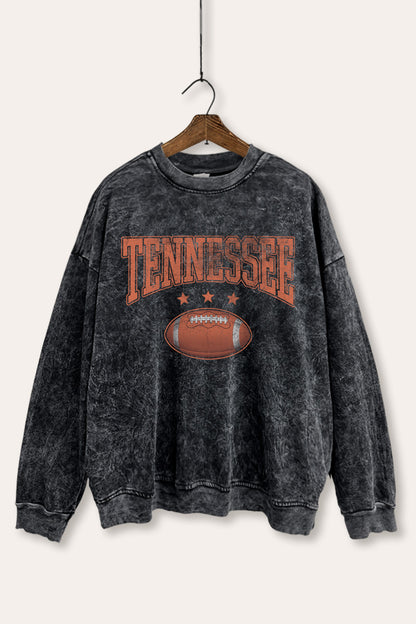 Tennessee Football Sports Graphic Mineral Wash Sweatshirt