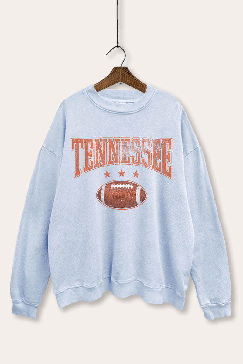 Tennessee Football Sports Graphic Mineral Wash Sweatshirt