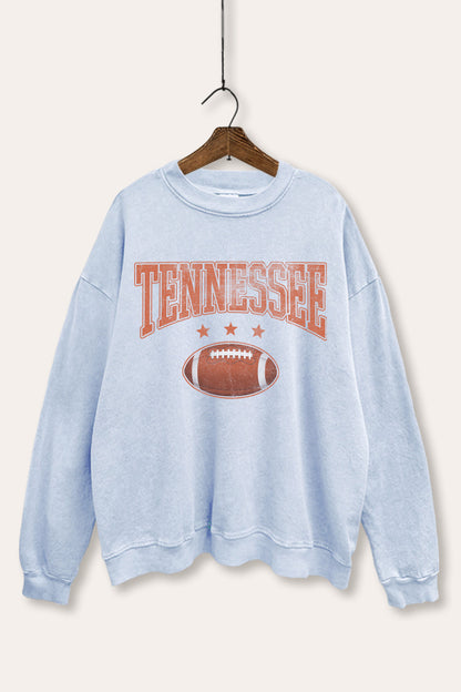 Tennessee Football Sports Graphic Mineral Wash Sweatshirt