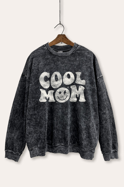 Cool Mom Graphic Mineral Wash Sweatshirt