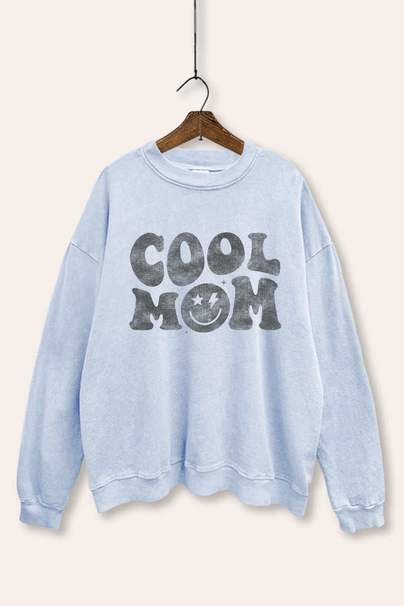 Cool Mom Graphic Mineral Wash Sweatshirt