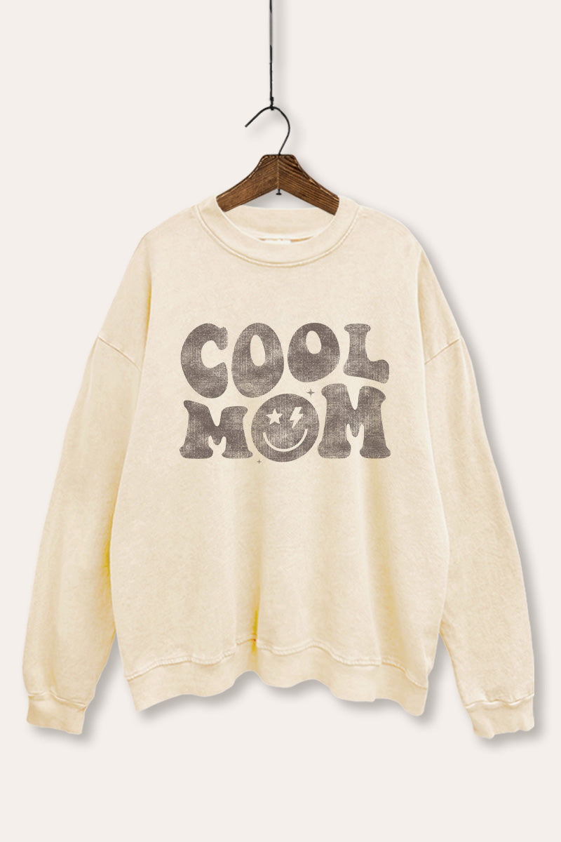 Cool Mom Graphic Mineral Wash Sweatshirt