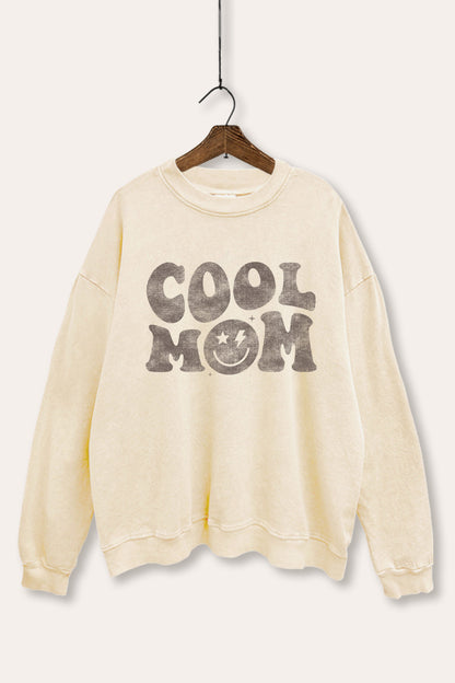 Cool Mom Graphic Mineral Wash Sweatshirt