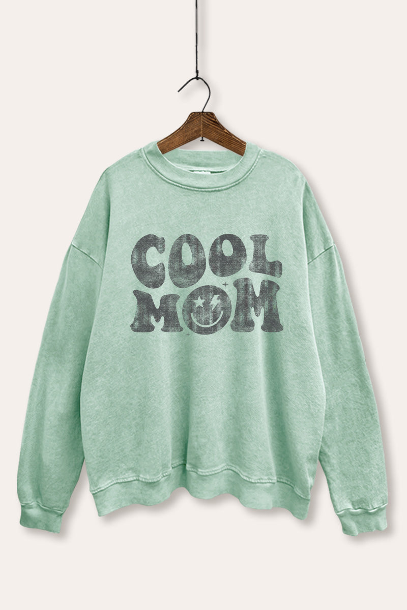 Cool Mom Graphic Mineral Wash Sweatshirt