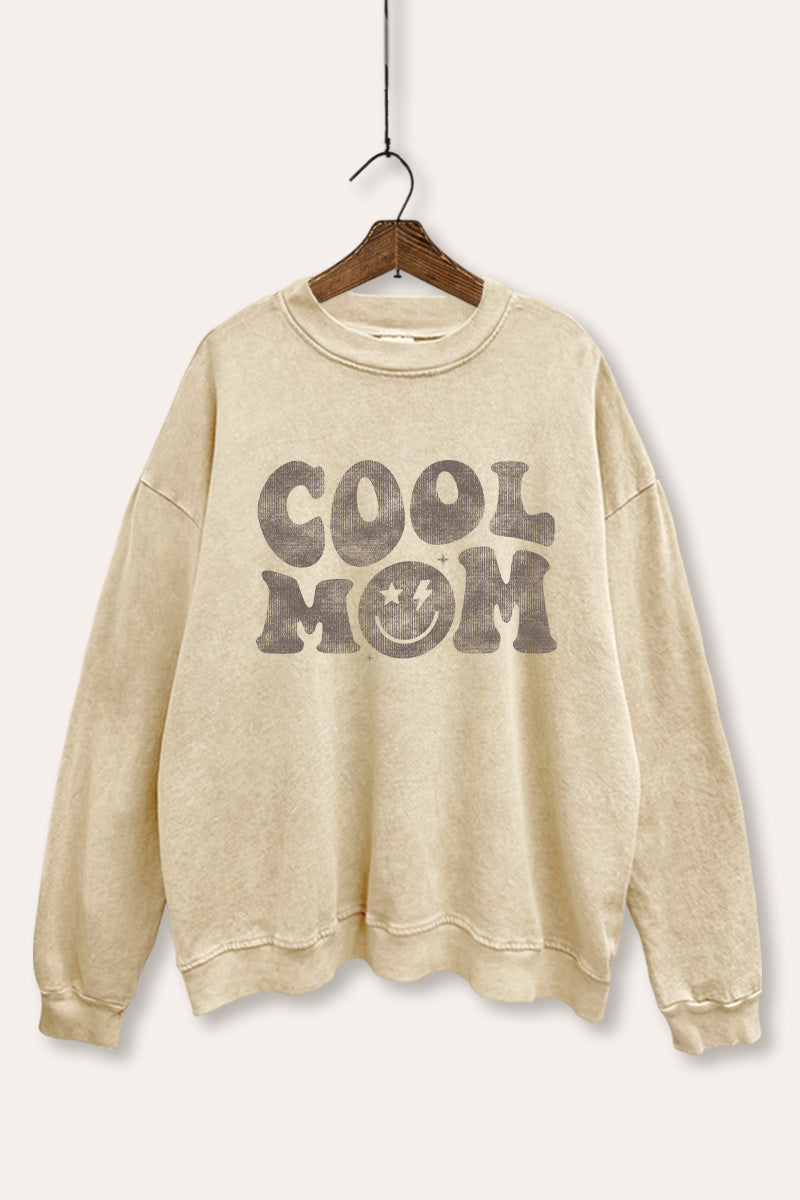 Cool Mom Graphic Mineral Wash Sweatshirt