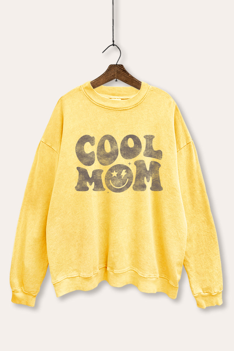 Cool Mom Graphic Mineral Wash Sweatshirt