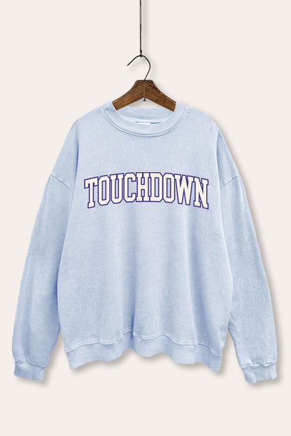 Touchdown Collegiate Sports Graphic Mineral Wash Sweatshirt