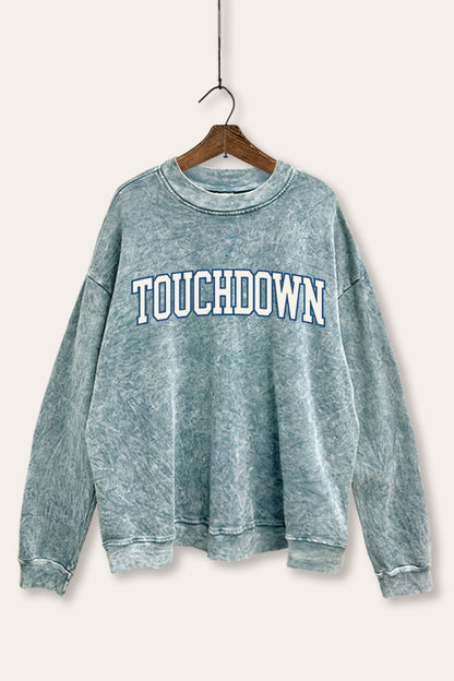 Touchdown Collegiate Sports Graphic Mineral Wash Sweatshirt