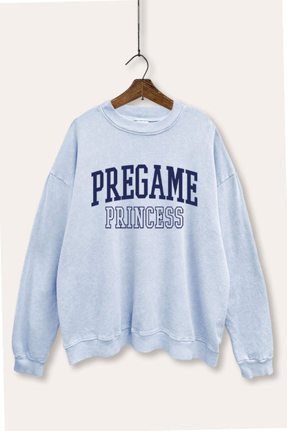 Pregame Princess Graphic Mineral Wash Sweatshirt