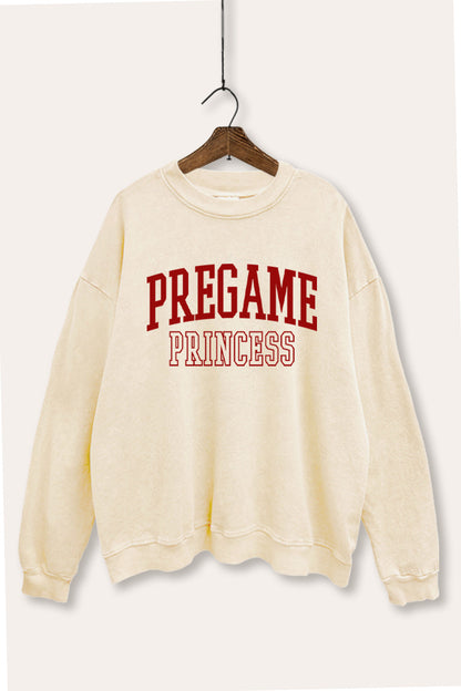 Pregame Princess Graphic Mineral Wash Sweatshirt