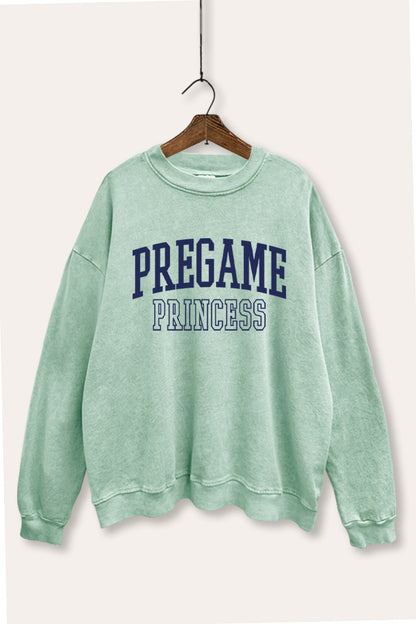 Pregame Princess Graphic Mineral Wash Sweatshirt