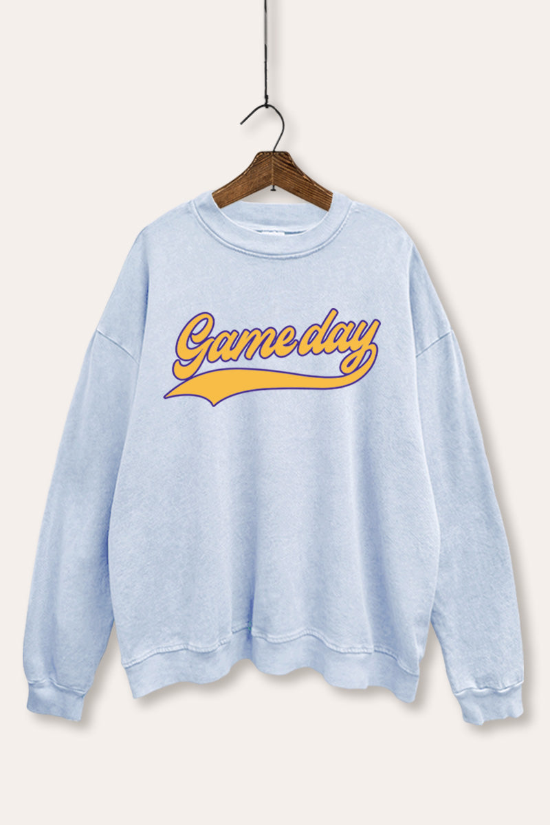 Game Day Varsity Sports Graphic Mineral Wash Sweatshirt