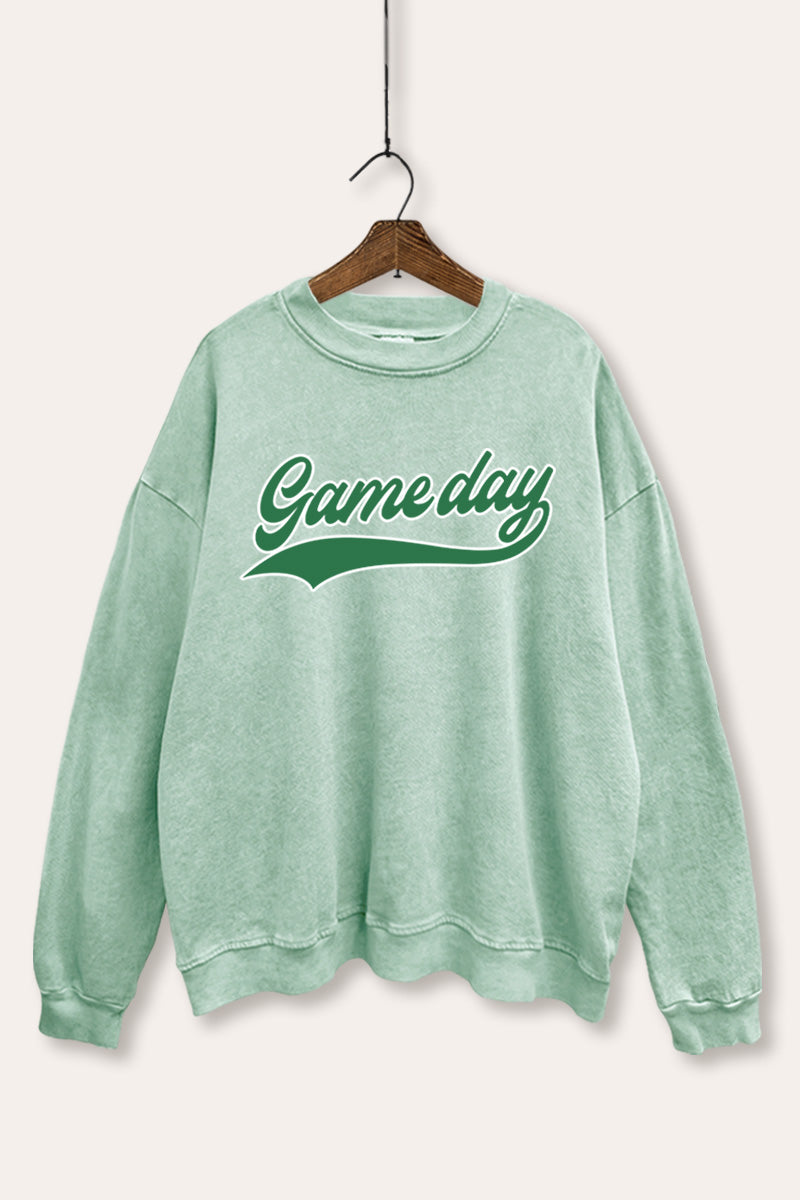 Game Day Varsity Sports Graphic Mineral Wash Sweatshirt