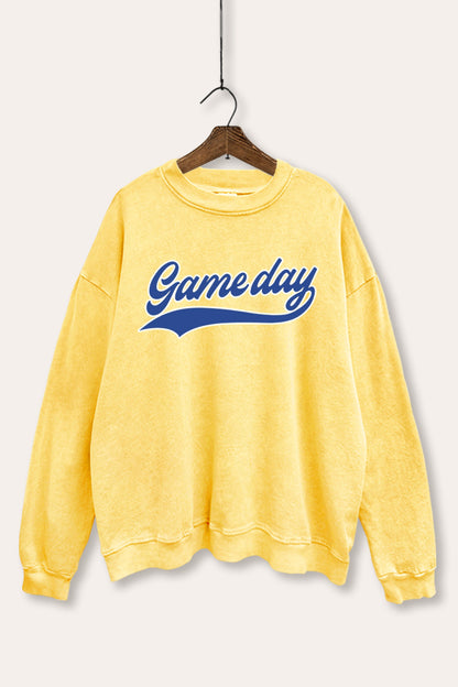 Game Day Varsity Sports Graphic Mineral Wash Sweatshirt