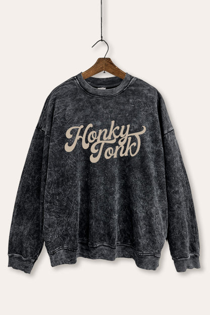 Honky Tonk Graphic Mineral Wash Sweatshirt