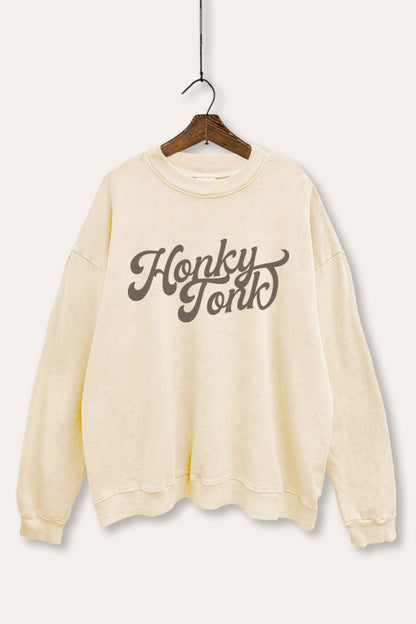 Honky Tonk Graphic Mineral Wash Sweatshirt