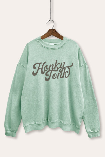 Honky Tonk Graphic Mineral Wash Sweatshirt