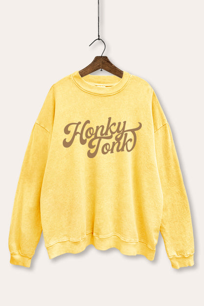 Honky Tonk Graphic Mineral Wash Sweatshirt