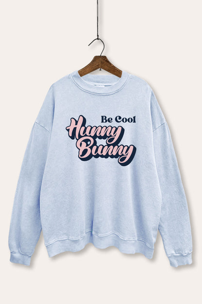 Hunny Bunny Graphic Mineral Wash Sweatshirt