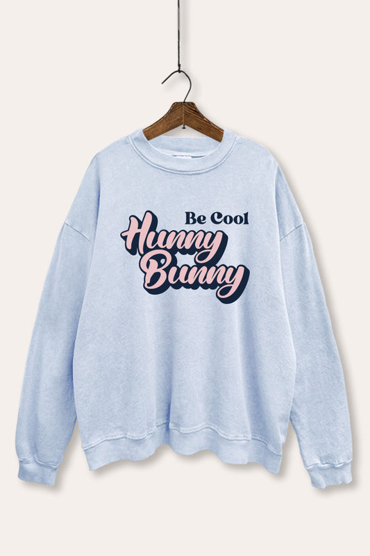Hunny Bunny Graphic Mineral Wash Sweatshirt