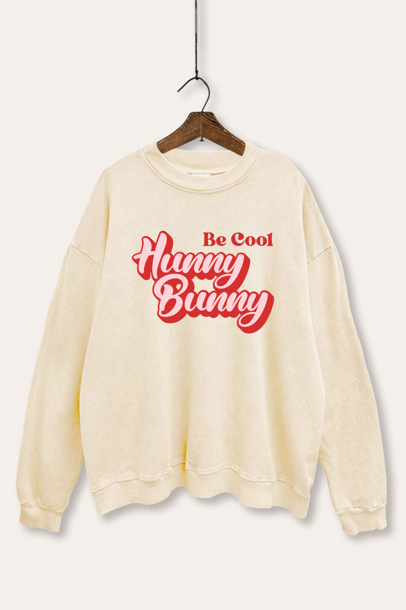 Hunny Bunny Graphic Mineral Wash Sweatshirt