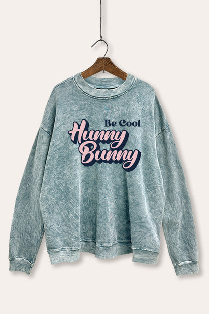 Hunny Bunny Graphic Mineral Wash Sweatshirt