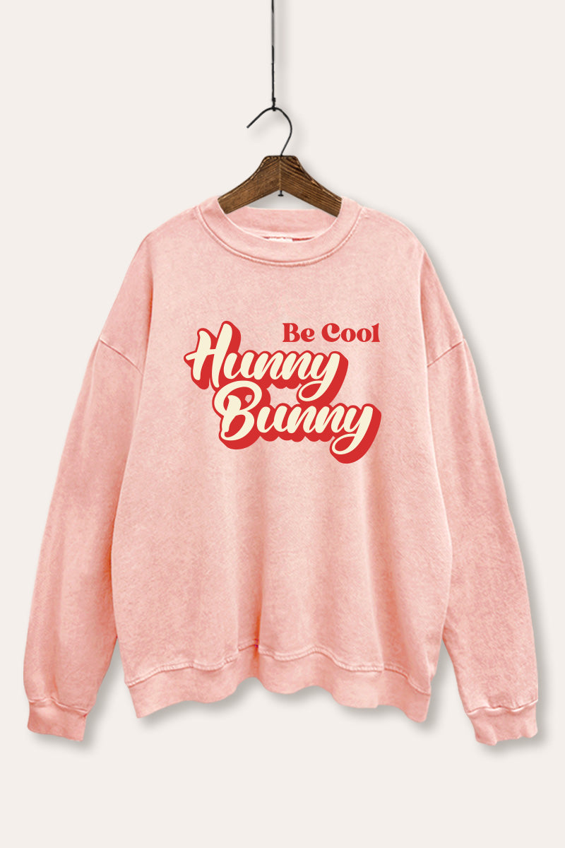 Hunny Bunny Graphic Mineral Wash Sweatshirt