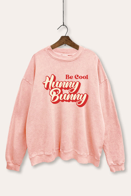 Hunny Bunny Graphic Mineral Wash Sweatshirt